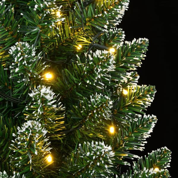vidaXL Plastgran smal 300 LEDs 240 cm