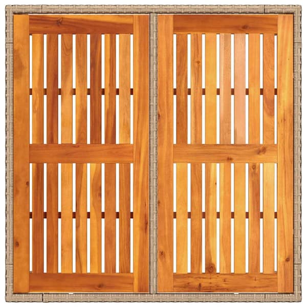 vidaXL Trädgårdsmöbelset 3 pcs Beige konstrotting