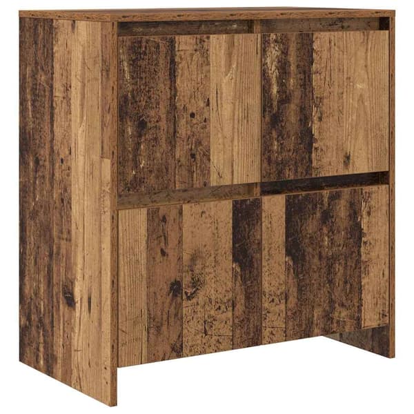 vidaXL Sideboard Gammalt trä 70 x 41 x 75 cm Konstruerat trä