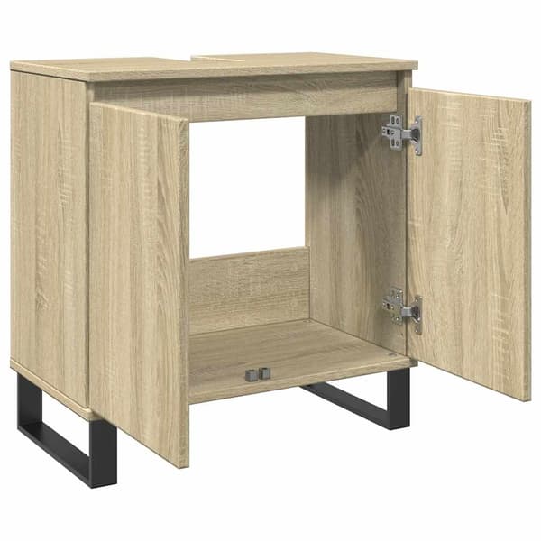 vidaXL Servantskap sonoma eik 58x33x60 cm konstruert tre
