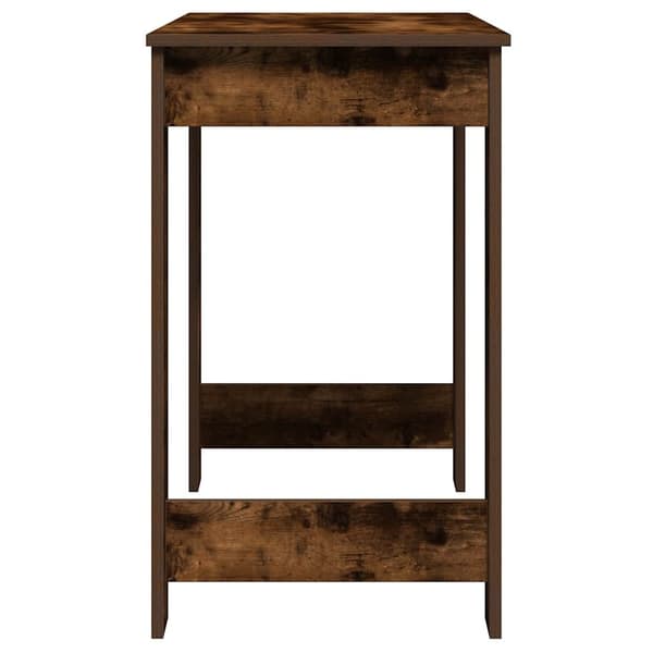 vidaXL Skrivebord røkt eik 100x45x75 cm konstruert tre