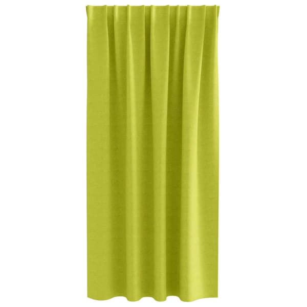 vidaXL Mörkläggande Gardiner med Ringar grön Polyester