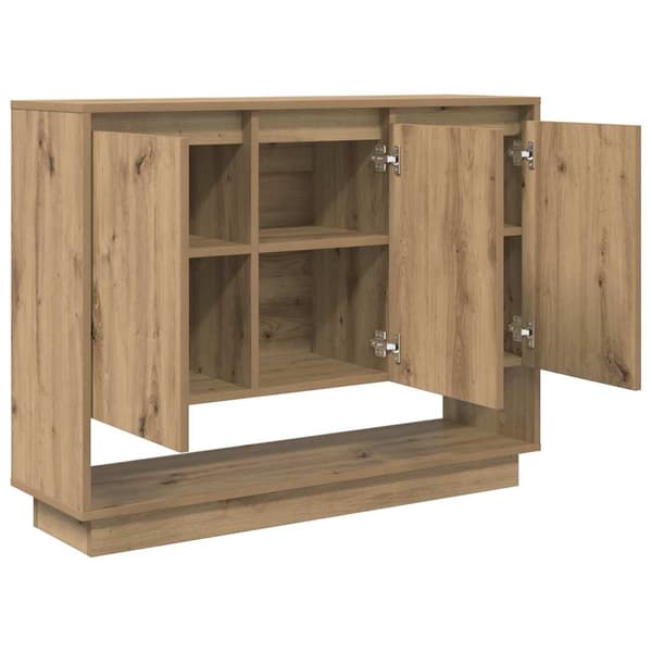 vidaXL Serviesskap Artisan Eik 97 x 29 x 75 cm Konstruert tre