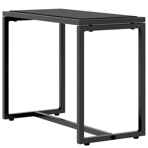vidaXL Solstoler 2-person 3 pcs Svart og Anthracite Stål