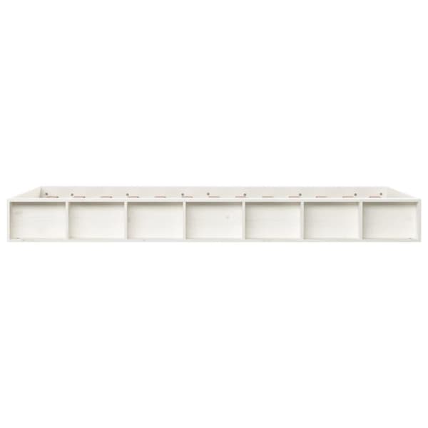 vidaXL Sengeramme hvit 75x190 cm Small Single heltre