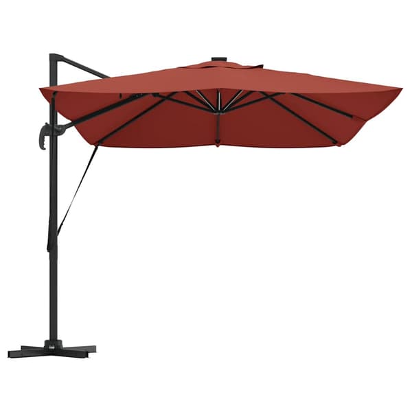 vidaXL Parasoll Terrakotta 352 x 251 x 265 cm Polyester og aluminium