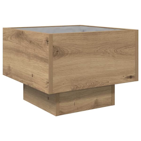 vidaXL Kaffebord artisan eik 40 x 40 x 30 cm Konstruert tre