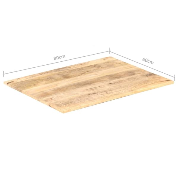 vidaXL Bordplate heltre mango 15-16 mm 80x60 cm