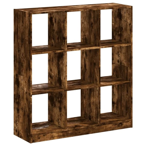 vidaXL Bokhylle røkt eik 102x32x108 cm konstruert tre