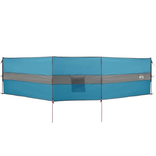 vidaXL Vindskydd för camping blå 490x123 cm vattentät