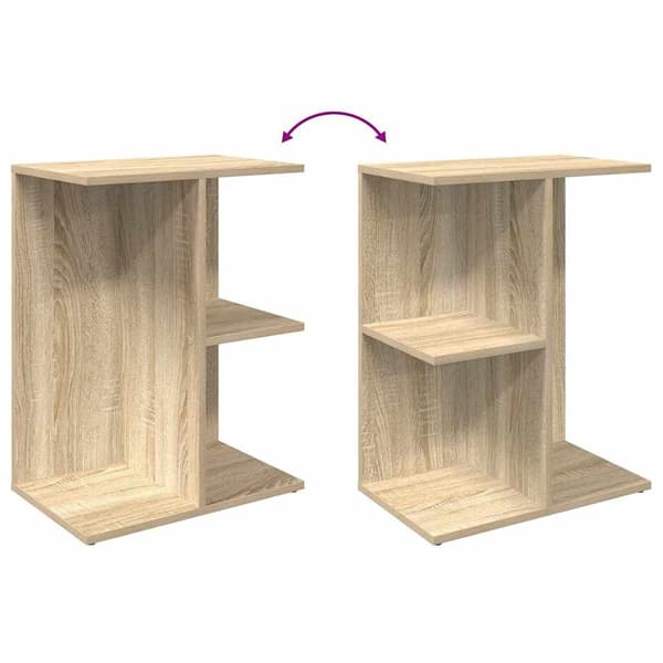 vidaXL Nattbord 2 stk sonoma eik 46,5x29x61 cm konstruert tre