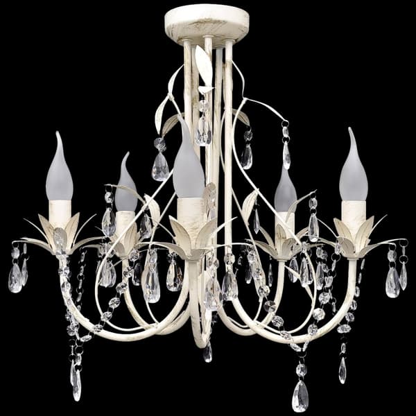 vidaXL Taklampe/lysekrone elegant 5 stikkontakter