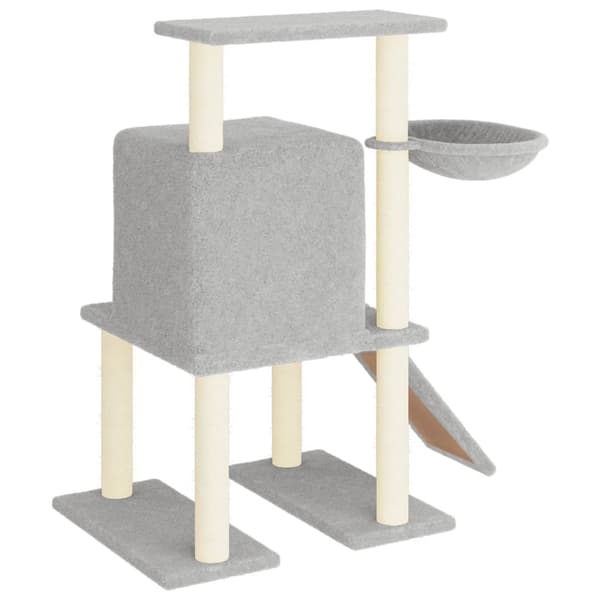 vidaXL Klösträd med sisalpelare ljusgrå 96,5 cm
