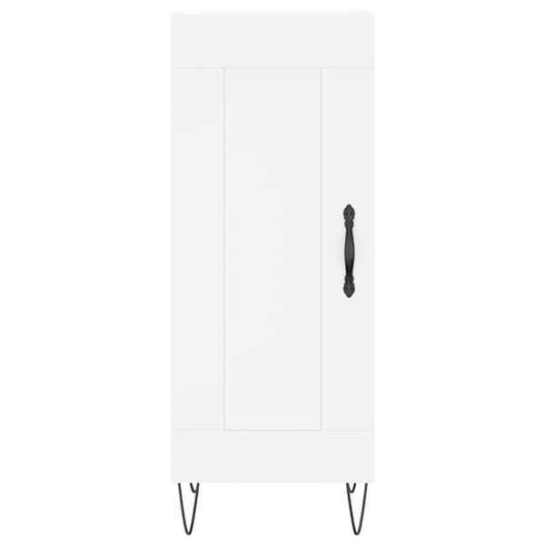 vidaXL Skänk vit 34,5x34x90 cm konstruerat trä