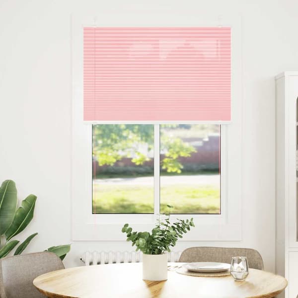 vidaXL plisségardin Rosa 90x150 cm Stoff Bredde 89,4 cm Polyester
