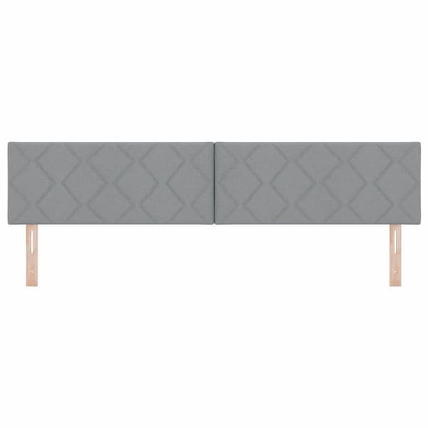 vidaXL LED huvuddyna Ljusgrå 200 cm tyg