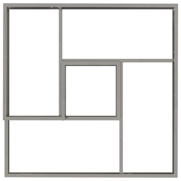 vidaXL Hageblomsterpotte sølv 60 x 60 x 50 cm Rustfritt Stål
