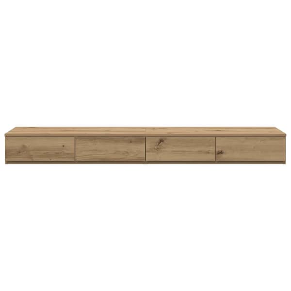 vidaXL Sengeskuffer Artisan Eik 150 x 36,5 x 16,5 cm Konstruert tre