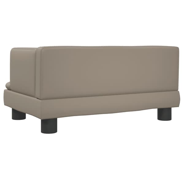 vidaXL Barnsoffa cappuccino 60x40x30 cm konstläder