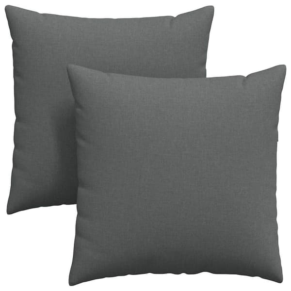 vidaXL Soffkuddar 2 st Mörkgrå 60 x 60 cm tyg