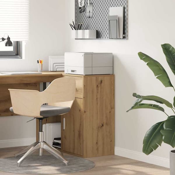 vidaXL Serviesskap med skuff Artisan Eik 38 x 34 x 75 cm