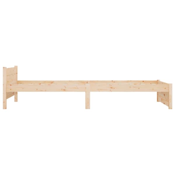 vidaXL Sengeramme heltre 75x190 cm