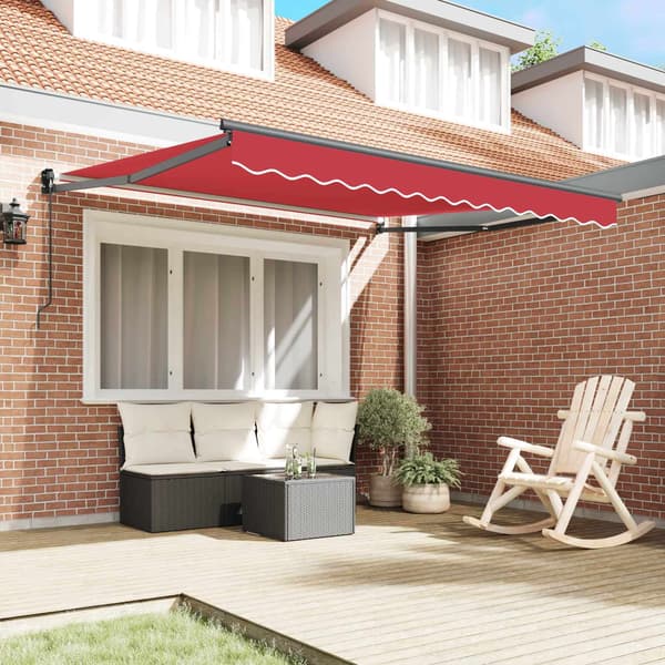 vidaXL Markis Röd 300 x 250 x 165 cm Polyester