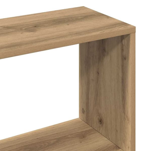 vidaXL Bokhylle artisan eik 45x24x159 cm konstruert tre