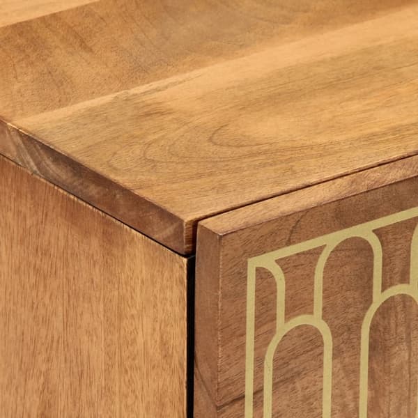 vidaXL Nattbord 40x33x46 cm heltre mango