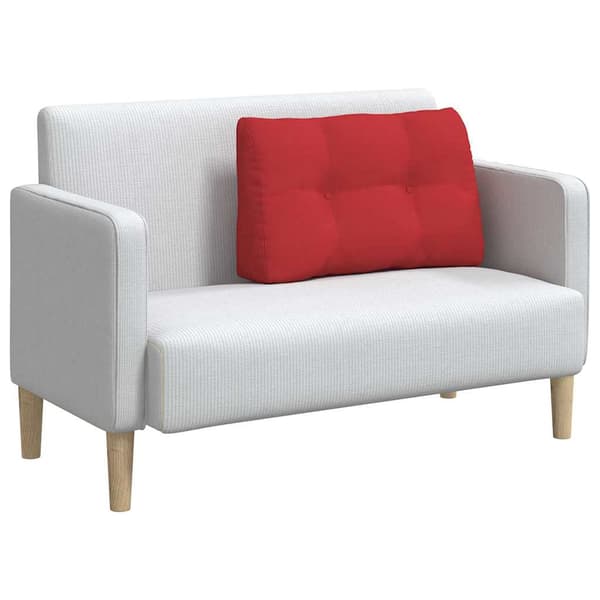 vidaXL Ryggkudde Röd 80 x 24 x 50 cm tyg