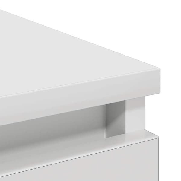 vidaXL Skänk vit 80x35x99 cm konstruerat trä