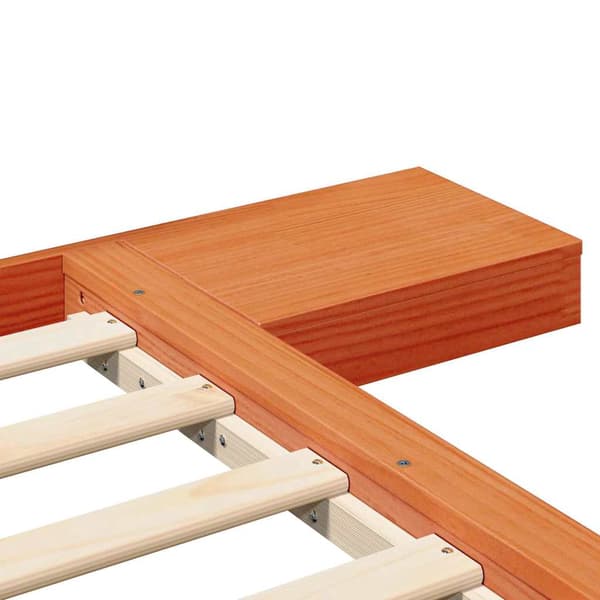 vidaXL Sengestamme Brun 100 x 200 cm tre