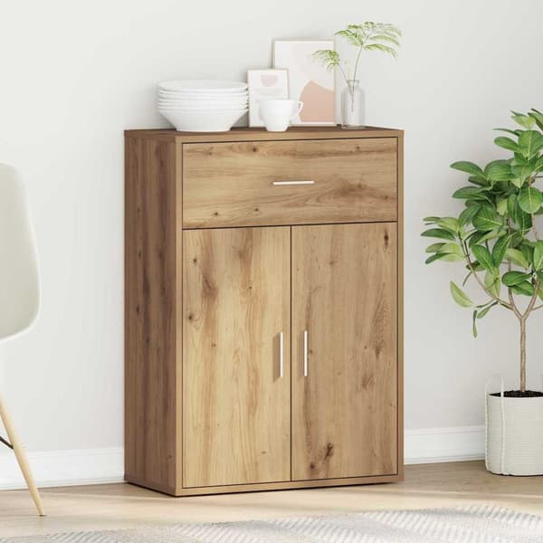 vidaXL Serviesskap Artisan Eik 60 x 30 x 84 cm Konstruert tre