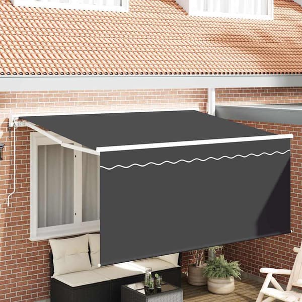 vidaXL Innvendbar Markise Antrasitt 300 x 200 cm Polyester