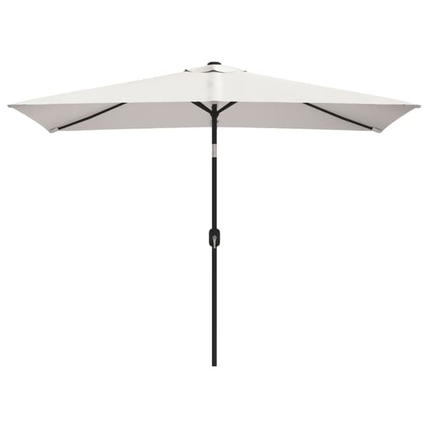 vidaXL Parasoll 200 x 300 cm sandhvit rektangulær