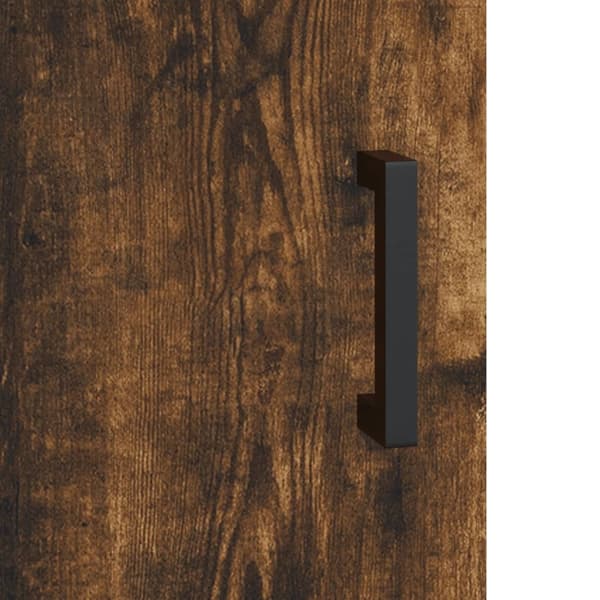 vidaXL Highboard røkt eik 69,5x34x180 cm konstruert tre