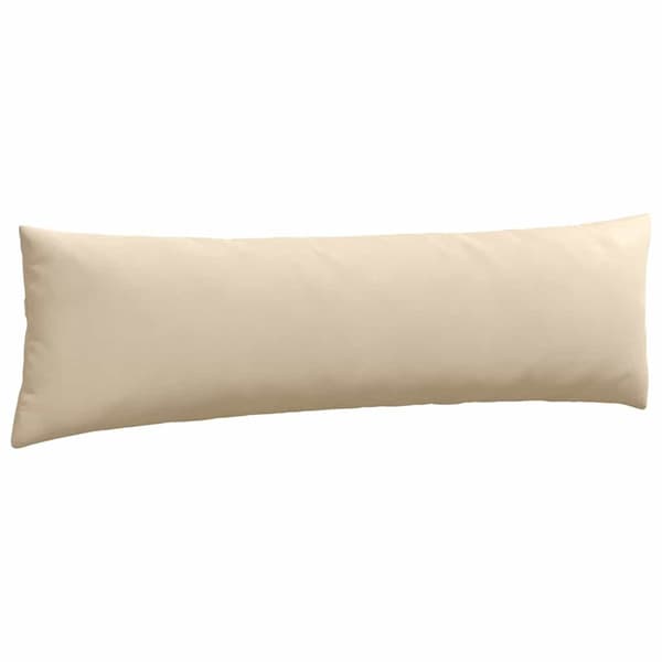 vidaXL Soffkuddar 2 st Kräm 145 x 40 cm tyg