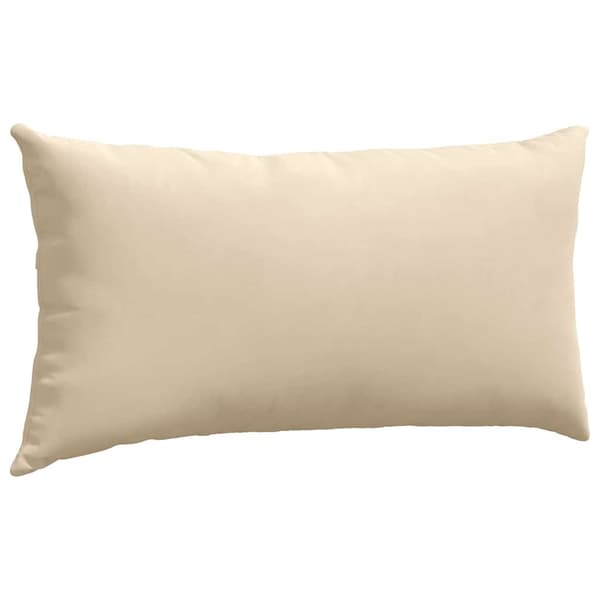 vidaXL Soffkuddar 2 st Kräm 80 x 40 cm tyg