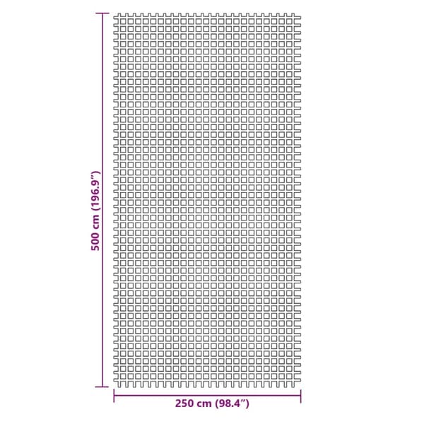 vidaXL Tältmatta grön 5x2,5 m
