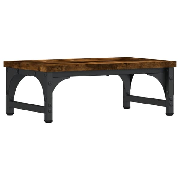 vidaXL Skjermstativ røkt eik 37x23x14 cm konstruert tre
