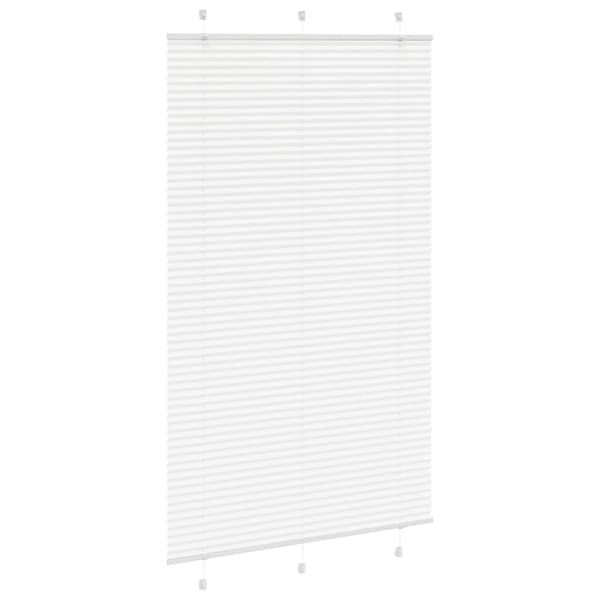 vidaXL Plisserad persienn vit 115x200 cm tyg bredd 114,4cm polyester