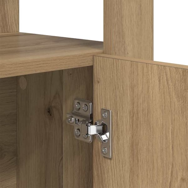 vidaXL Serviesskap artisan eik 30 x 80 x 119.5 cm Konstruert tre