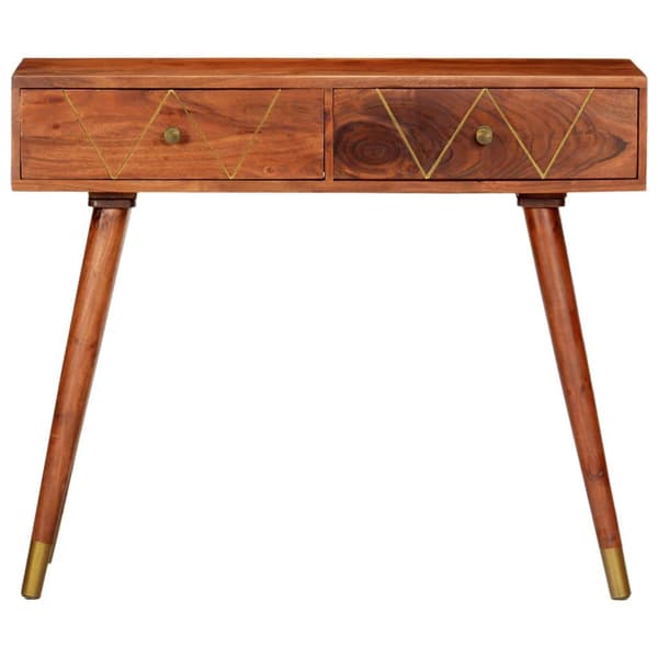 vidaXL Konsollbord 90x35x76 cm heltre akasie