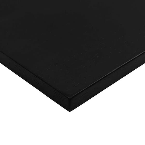 vidaXL Bordplate mørkebrun 100x50x2,5 cm rektangulær heltre eik