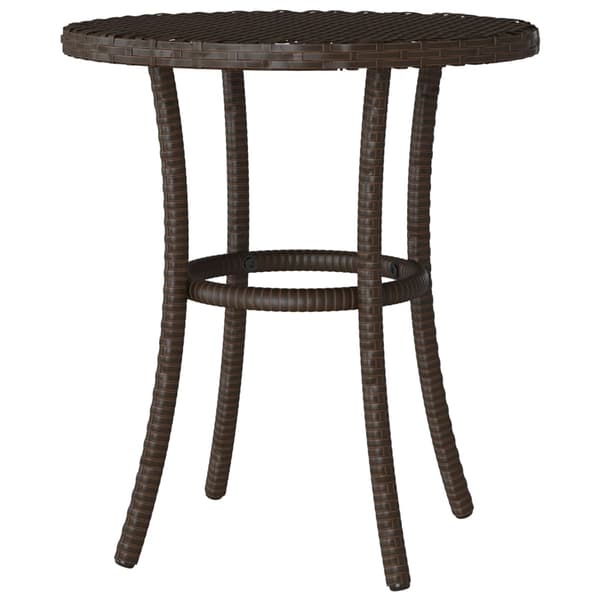 vidaXL Bistrogrupp med dynor 3 delar brun konstrotting