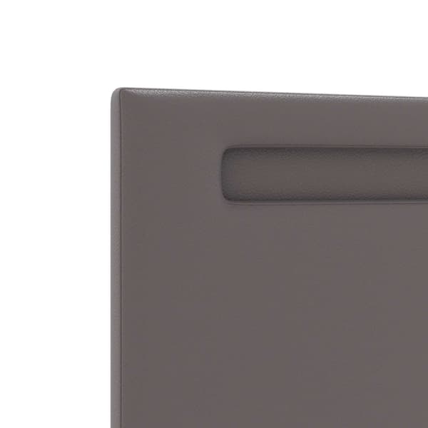 vidaXL LED huvuddyna Grå 200 cm Konstläder