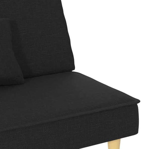 vidaXL Bäddsoffa svart tyg