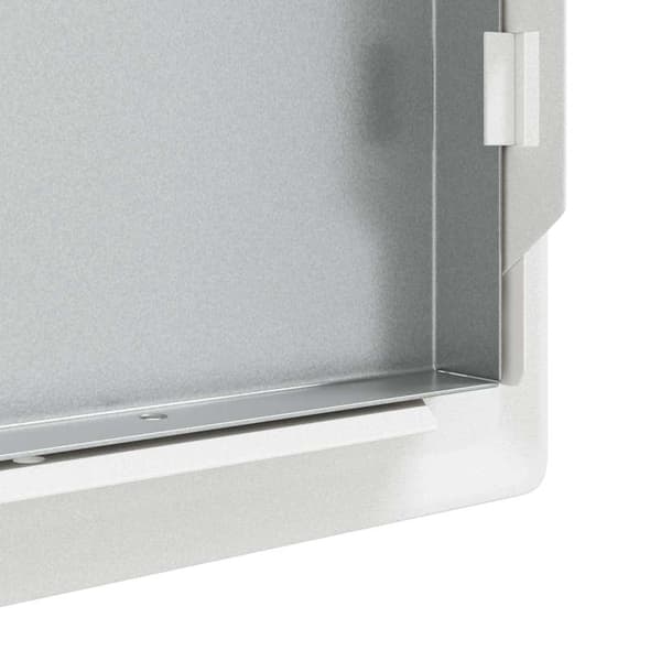 vidaXL Tilgangspanel Hvit 63 x 33 x 3 cm Stål