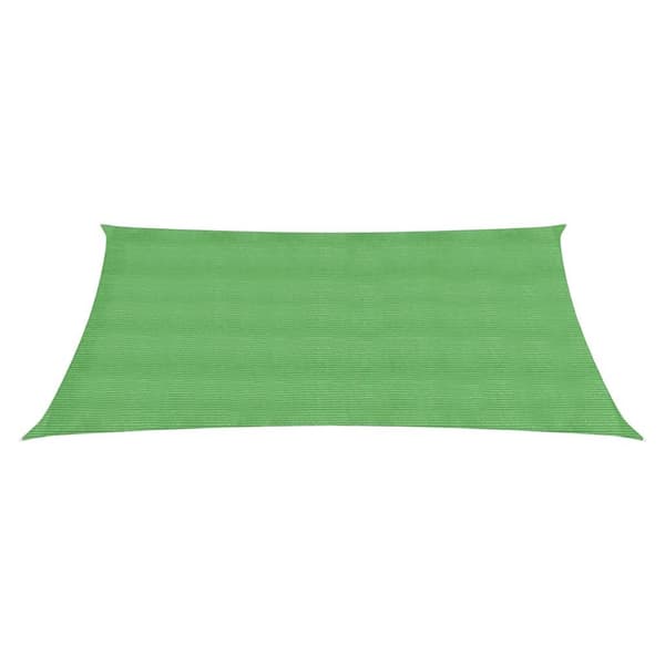 vidaXL Solseil 160 g/m² lysegrønn 6x7 m HDPE