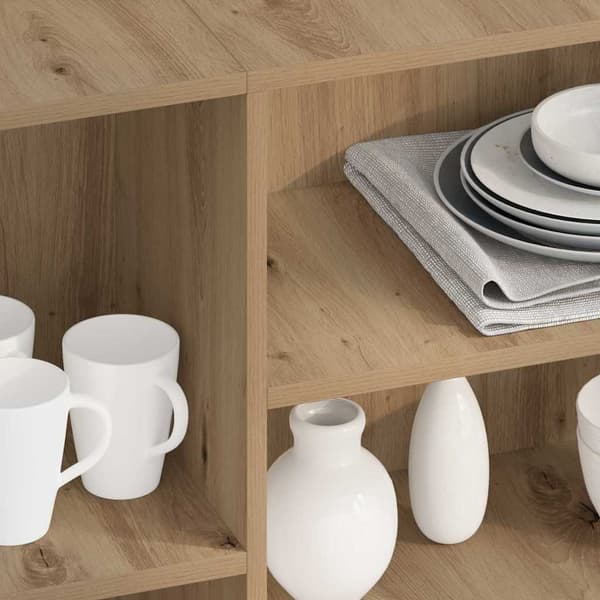 vidaXL Serviesskap Artisan Eik 120 x 30 x 75 cm Konstruert tre